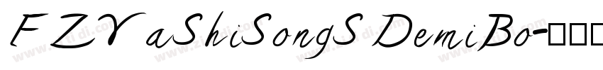 FZYaShiSongS DemiBo字体转换